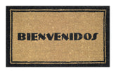 Printed Coir Doormat, Bienvenidos, 18-Inch by 30-Inch
