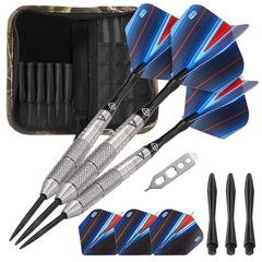 Viper Sidewinder Tungsten Steel Tip Darts 25 Grams and Casemaster Realtree Hardwoods Deluxe Camouflage Dart Case