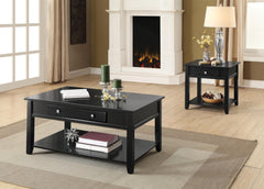 Malachi Coffee Table with Lift Top, Black