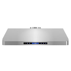 COS-QS90 36 in. Haven Collection 500 CFM Ducted Under Cabinet Range Hood, Touch Controls, LED Lights, Stainless Steel