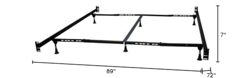 California King Steel Bed Frame w/ Brackets
