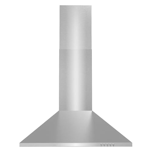 COS-6324EWH 24 in. Nebula Collection 220 CFM Ducted Wall Mount Range Hood, Button Controls, LED Lights, Stainless Steel