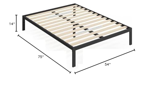 Fast Furnishings Full Black Metal Bed 700 lbs Capacity