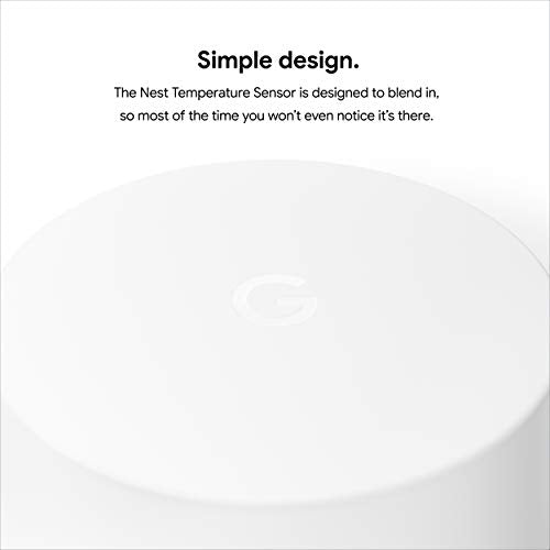 Google Nest Temperature Sensor for Nest Thermostat & Thermostat E, White