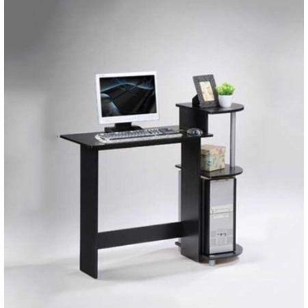 Fast Furnishings Contemporary Computer Desk Black Grey