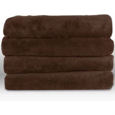 Walnut Brown Heated Microplush Electric Throw Blanket
