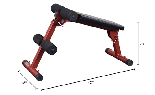 Best Fitness Ab Board (BFAB10B), 6-Pack Abs Machine Exercise Equipments for Strength Training Home Gym Workouts Bench