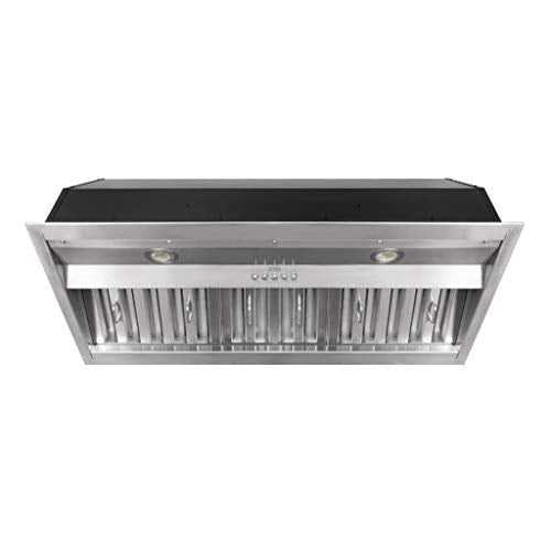 INX2636SQB-700-3 Built-in, Insert, Range, Hood, 3-Speed, 630 CFM, LED Lights, Baffle Filters, 36 Inch, Stainless Steel