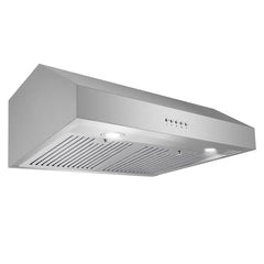 UC30 29.5 in. Ducted Under Cabinet Range Hood, Kitchen Over Stove Vent, 3-Speed Fan, Permanent Filters, LED Lights in Stainless Steel, 30 inch