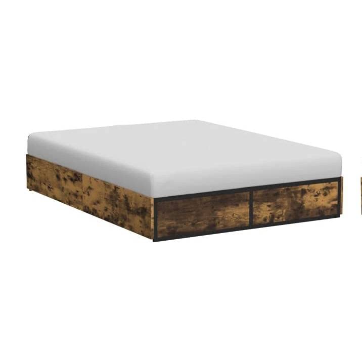 Queen Metal Wood Platform Bed w/ 4 Drawers 800 lbs Cap