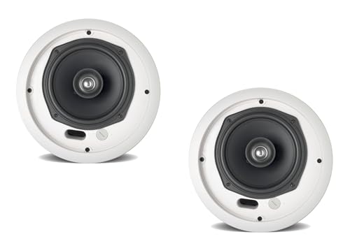 JBL Control 26CT 6.5 Inch In-Ceiling Speaker Pair w/ Back-Can, White