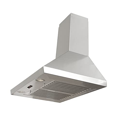 CHX8130SQB-2 Wall Mount Range Hood, 30-Inch, Stainless Steel