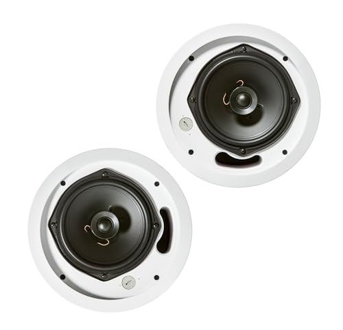 JBL Control 16C/T 6.5" Coaxial Ceiling Speaker, White, Pair
