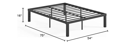 Full 16 Inch Modern Heavy Duty Metal Bed Frame