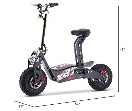 MotoTec Vulcan 48v 1600w Electric Scooter Black