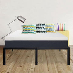 Fast Furnishings King 18 inch Black Metal Platform Bed