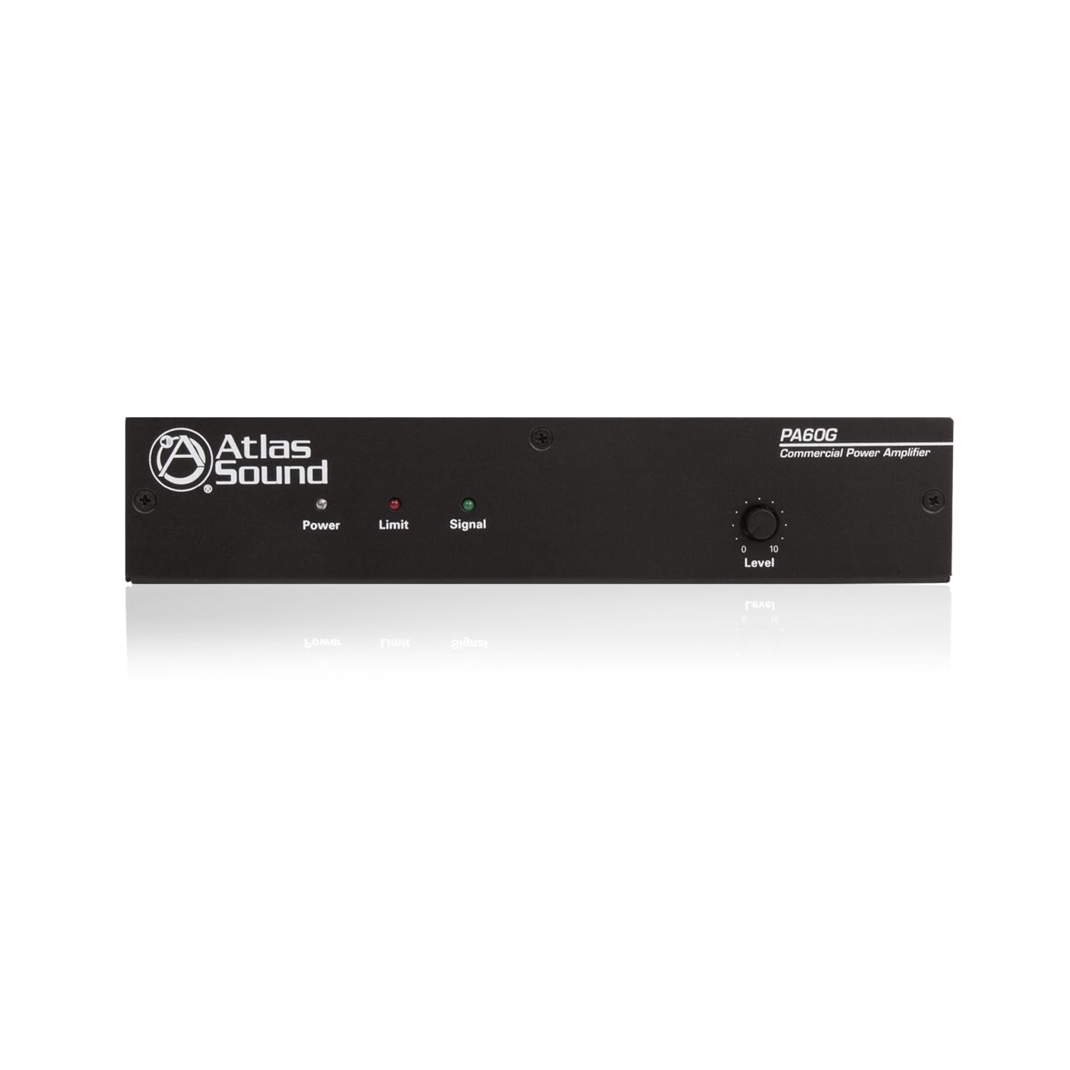 Atlas Sound PBS-2 audio equipment displayed, emphasizing its compact design and various connection interfaces.