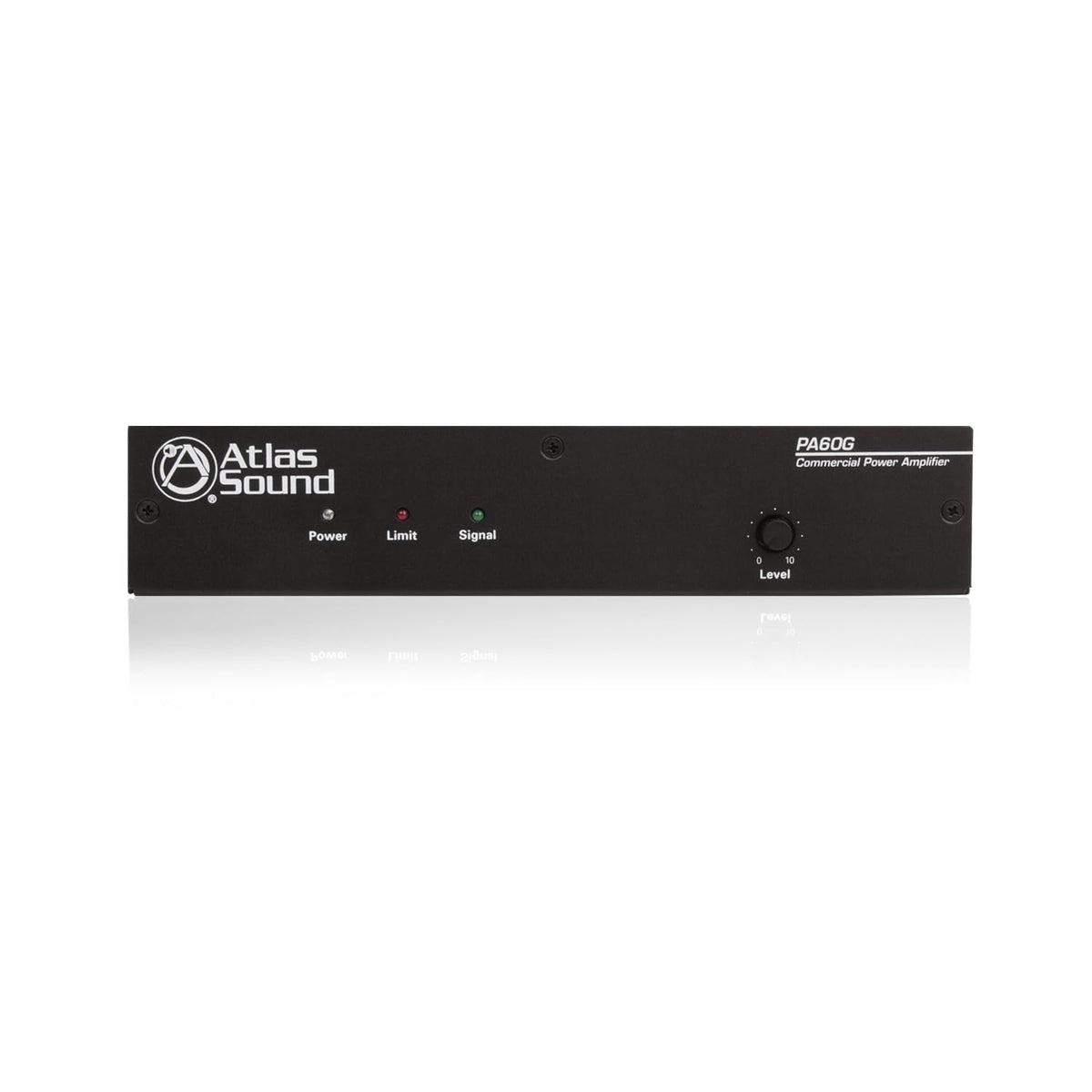 Atlas Sound PBS-2 audio equipment displayed, emphasizing its compact design and various connection interfaces.