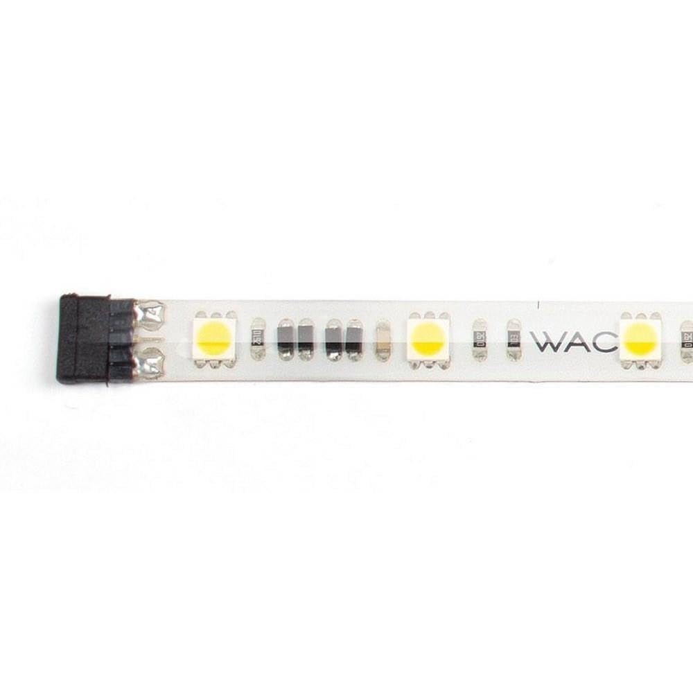 A white LED strip featuring the acronym WAC illuminated on its surface.
