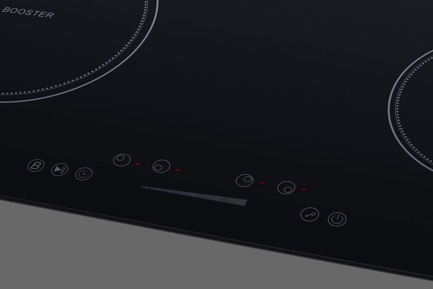 30" Induction Cooktop, 4 Cooking Zones, 208-240V Electric Cooktop, ADA Compliant Design, Black - SINC4B301B