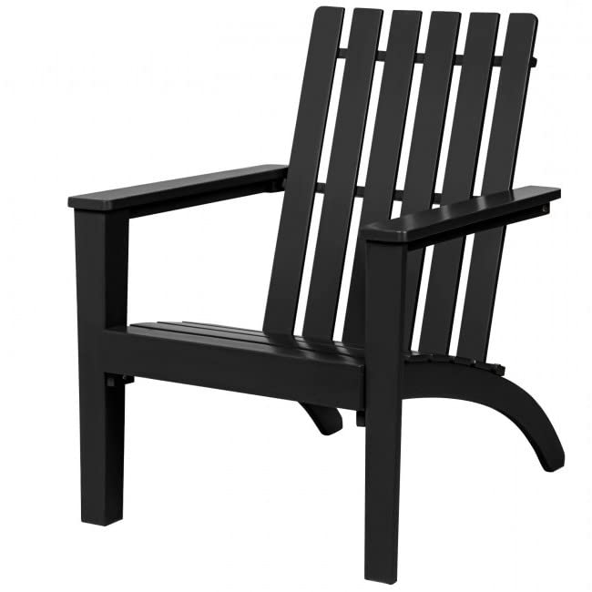 A sturdy black wooden chair with armrests and legs, suitable for various settings.