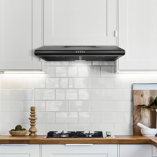 COS-5MU30-BK 30 in. Delta Collection Ducted Under Cabinet Range Hood, Button Controls, Reusable Filters, LED Lights in Matte Black, 30 inch