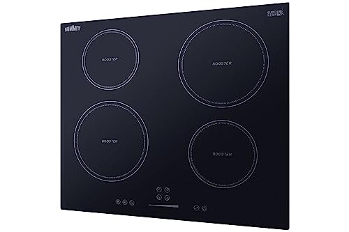 24" Induction Cooktop, 4 Cooking Zones, 208-240V Electric Cooktop, ADA Compliant Design, Black - SINC4B241B