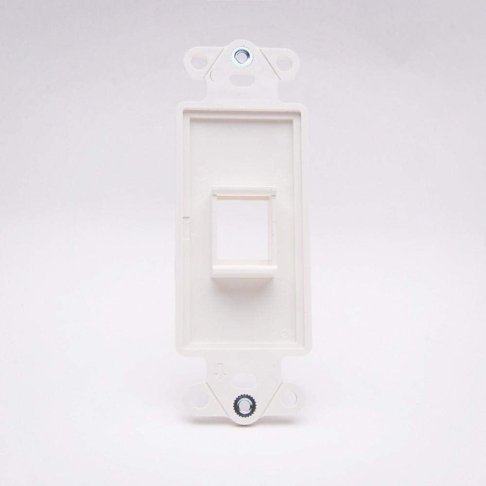 Vanco 820321 Wp Keyst Decor 1 Port WHT