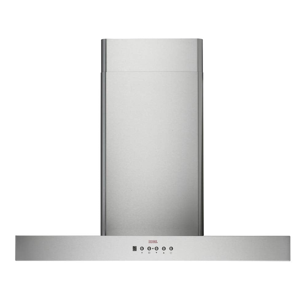 Mila CH77 SQ6 48 Inch Stainless Steel 600 CFM Wall Mount Range Hood with Flame-Temp Sensor
