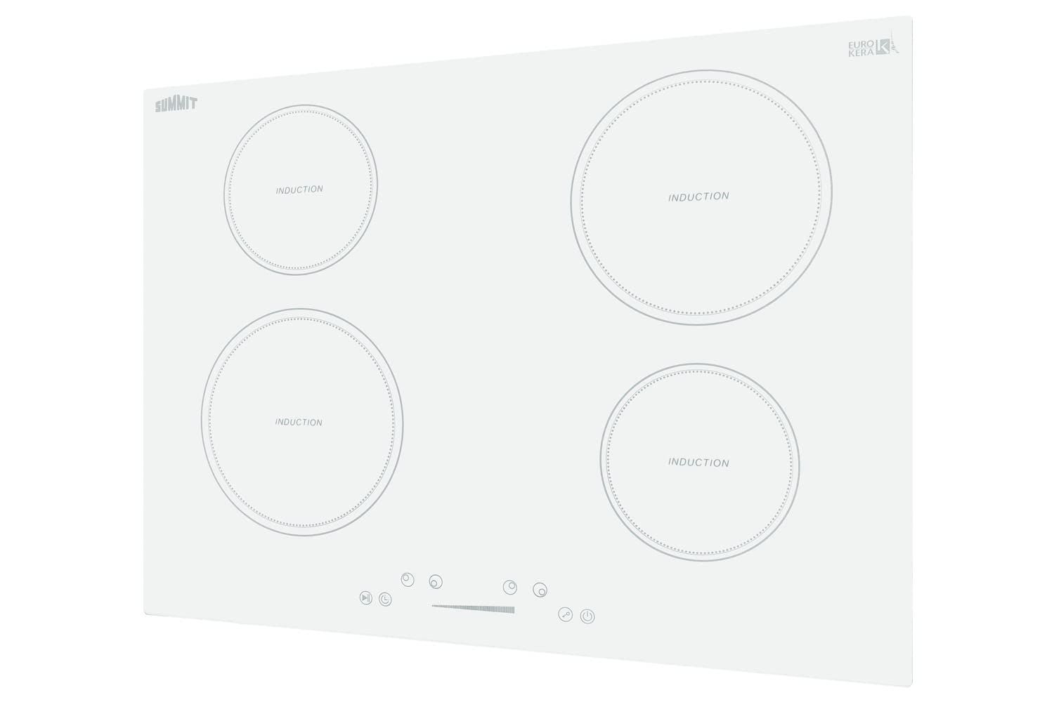 30" Induction Cooktop, 4 Cooking Zones, 208-240V Electric Cooktop, ADA Compliant Design, Black - SINC4B301B