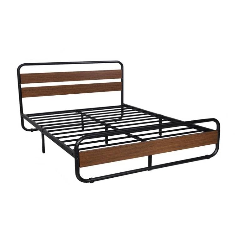 Full Heavy Duty Metal Wood Bed Frame w/ Headboard