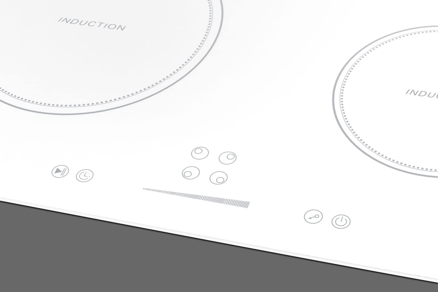 24" Induction Cooktop, 4 Cooking Zones, 208-240V Electric Cooktop, ADA Compliant Design, Black - SINC4B241B
