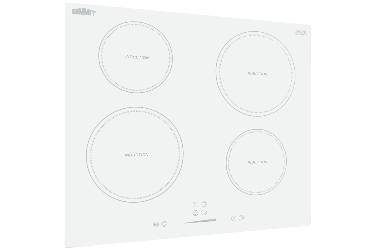 24" Induction Cooktop, 4 Cooking Zones, 208-240V Electric Cooktop, ADA Compliant Design, Black - SINC4B241B