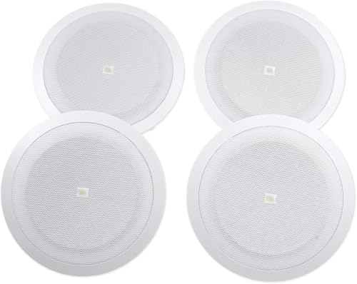 JBL Professional HPD8128 Full-range 8-inch In-Ceiling Loudspeaker, White