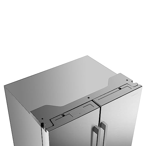 COS-FDR223GWSS 36 in. 3 French Door Refrigerator with Water Dispenser and Automatic Ice Maker in Stainless Steel, Counter Depth
