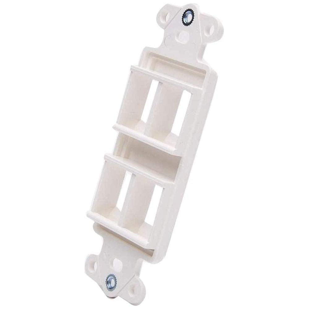 Vanco 820324 4 Port D?cor Wall Plate Insert - White