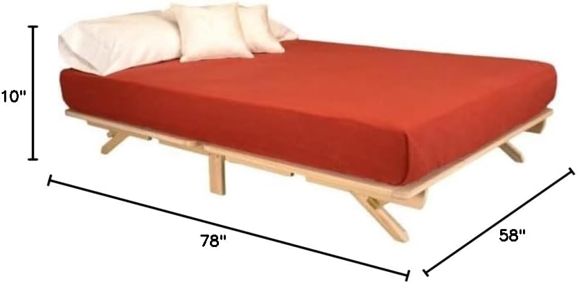 Fast Furnishings Queen Farmhouse Solid Wood Platform Bed