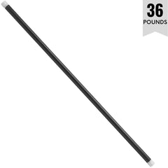 Rubber Padded Weighted Bar - Stretching Weight Exercise Bars for Physical Therapy, Body Toning, Aerobics, Yoga, Pilates