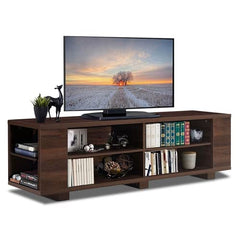 Modern Walnut Wood TV Stand for up to 60inch TV