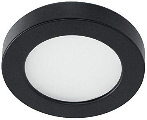 WAC HR-LED90-30-BK Edge Lit LED Button Light, Black, 0.5"x3"x3.5"