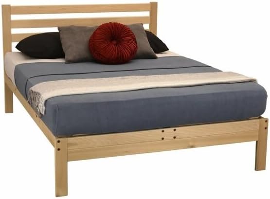 Fast Furnishings Queen FarmHome Natural Platform Bed