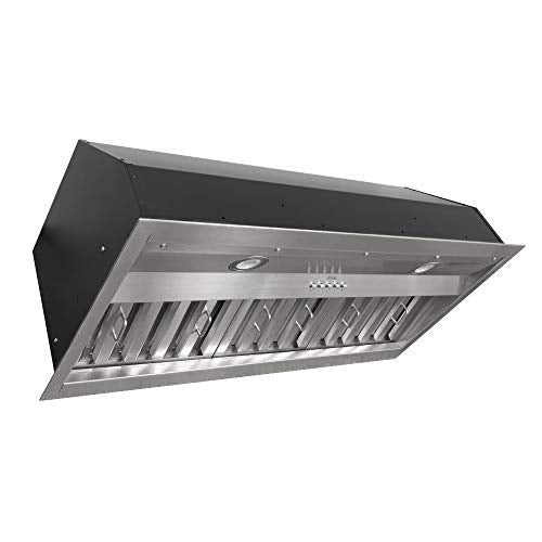 INX2636SQB-700-3 Built-in, Insert, Range, Hood, 3-Speed, 630 CFM, LED Lights, Baffle Filters, 36 Inch, Stainless Steel