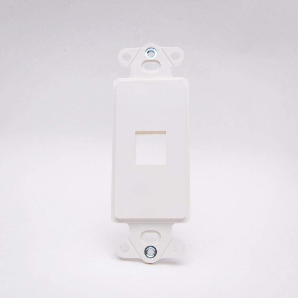 Vanco 820321 Wp Keyst Decor 1 Port WHT