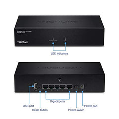 TRENDnet TEW-WLC100 Wireless LAN Controller, 5-Port GB Switch