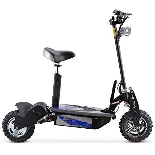 MotoTec Chaos 2000w 60v 15ah Lithium 32 MPH Electric Scooter Folding Frame Seat