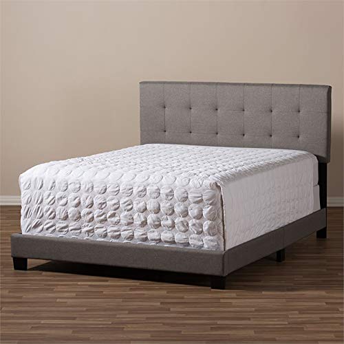 Brookfield Grid-Tufting Bed Grey/Full