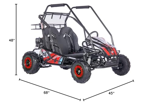 MotoTec Mud Monster XL 212cc 2 Seat Go Kart Full Suspension