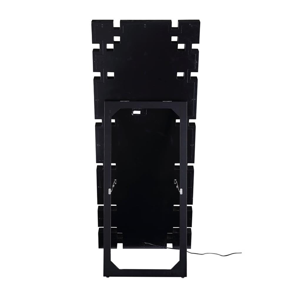 Noralie Wall Mirror in Mirrored and Faux Diamonds