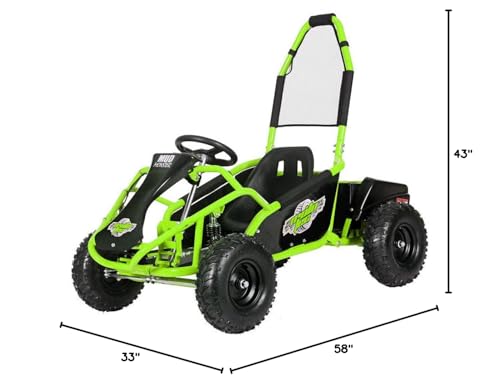 MotoTec Mud Monster Kids Electric 48v 1000w Go Kart Full Suspension