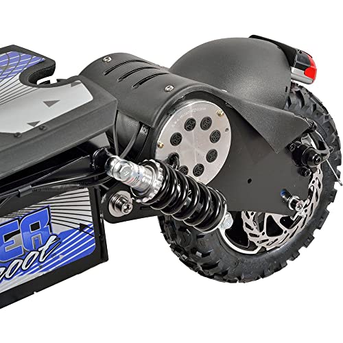 MotoTec UberScoot 1600w 48v Electric Scooter, Black, Large